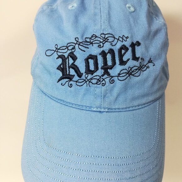 Roper Adjustable Cotton Baseball Cap Blue - Picture 8 of 13